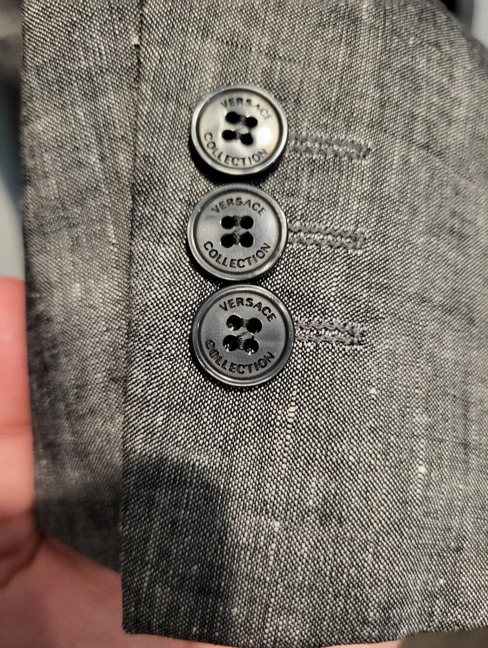 Versace Men's Graphite Gray Two-Button Suit Size 58